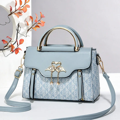 Bolsa feminina 2024 nova moda tendência em relevo cor pura versátil casual transversal de ombro único