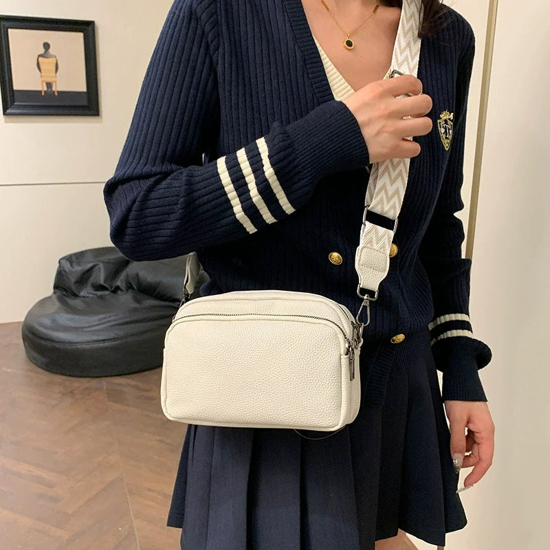 Bolsa Feminina de Moda Nova 2025, Bolsa de Ombro Simples e Elegante de Alta Qualidade, Bolsa Pequena Retangular Versátil e Retro