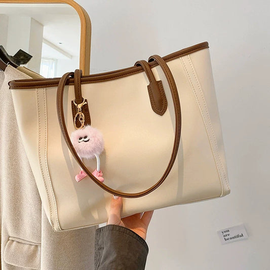 Bolsa Feminina para o Dia a Dia - Bolsa Tote de Qualidade Premium, Nova Coleção Primavera/Outono 2025, Bolsa de Ombro Versátil Estilo Coreano, Bolsa de Axila, Tote Elegante.