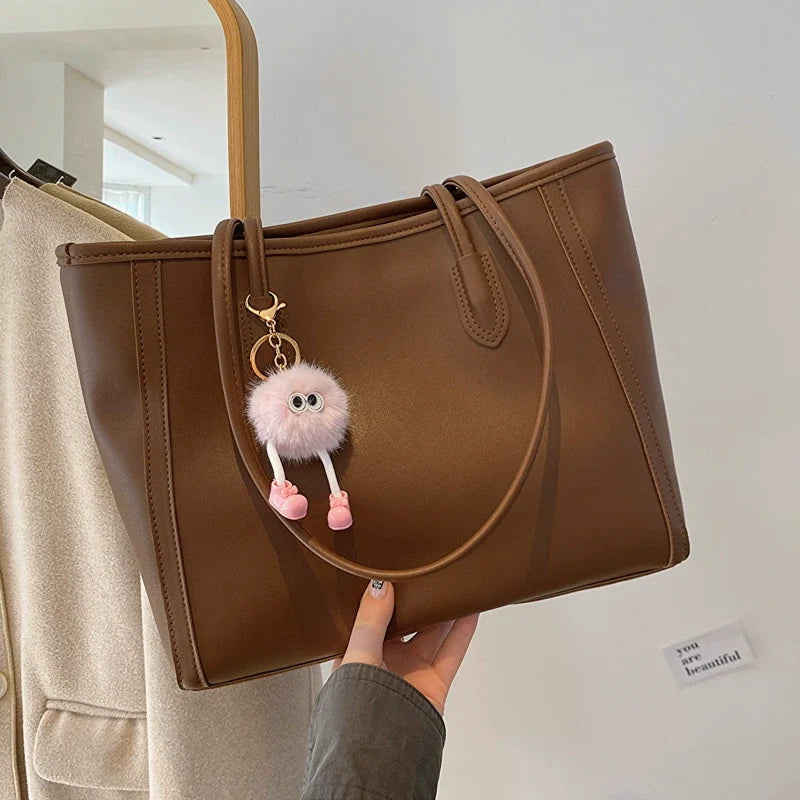 Bolsa Feminina para o Dia a Dia - Bolsa Tote de Qualidade Premium, Nova Coleção Primavera/Outono 2025, Bolsa de Ombro Versátil Estilo Coreano, Bolsa de Axila, Tote Elegante.
