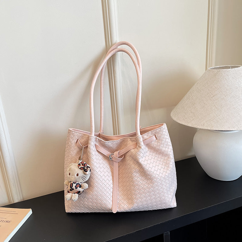 Bolsa Tote de Grande Capacidade para Mulheres, Bolsa de Ombro de Alta Qualidade e Tendência 2026, Bolsa Maillard para o Dia a Dia.