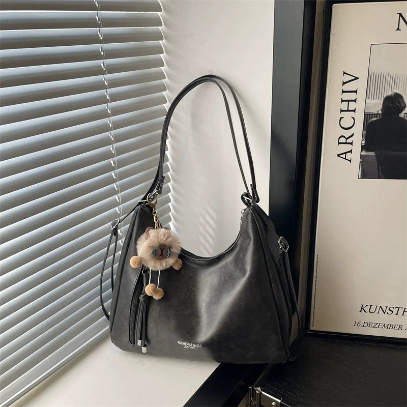 Mochila 2025 bolsa feminina Nova coleção ombro moda Trabalho Roupa sacola tiracolo Casual bolsa de grande capacidade