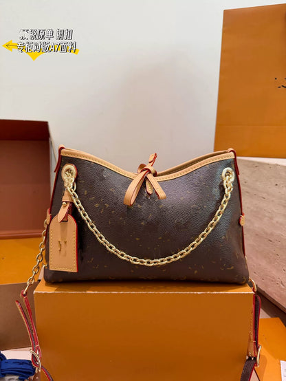 Bolsa feminina da série Carryall de fonte de qualidade, bolsa de ombro transversal, bolsa tote Carryo de exportação, bolsa de sogra de grande capacidade.