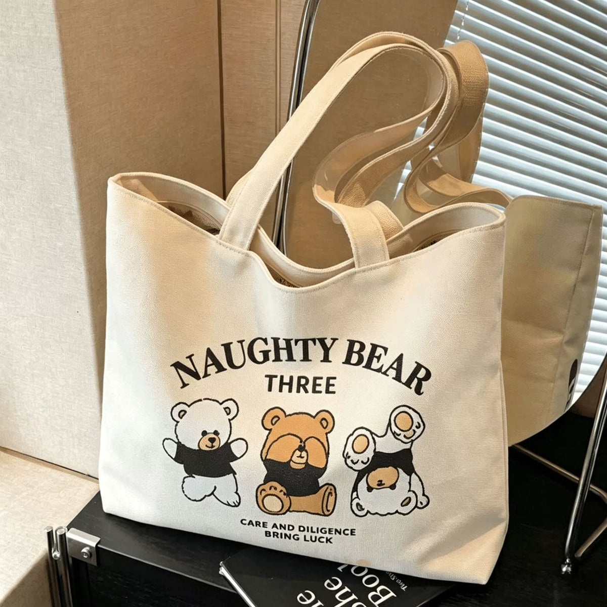 Bolsa Tote de Lona para Mulheres, Grande Capacidade, Novo Lançamento 2026, Bolsa de Mão Exclusiva, Bolsa de Ombro, Bolsa para Estudantes Universitários.