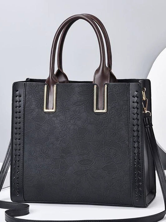 Nova Bolsa Feminina Texturizada - Transversal, de Ombro e de Mão Moderna e Versátil - Clássica, Elegante e Estilosa - Modelo 26005