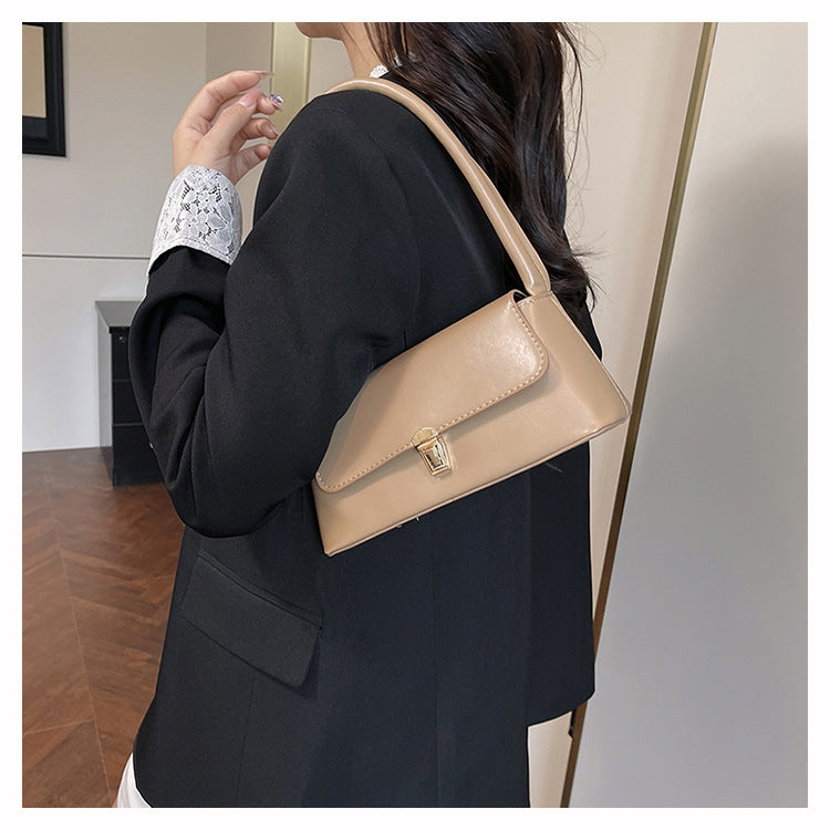 Bolsa francesa de nicho, bolsa elegante para usar debaixo do braço, bolsa feminina atacado 2024 nova bolsa transversal moderna e versátil estilo ins