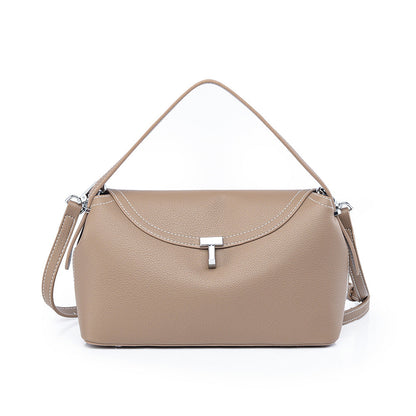Bolsa transversal de luxo, bolsa de moda de nicho, bolsa retrô simples tipo almofada, bolsa transversal de alta capacidade para mulheres