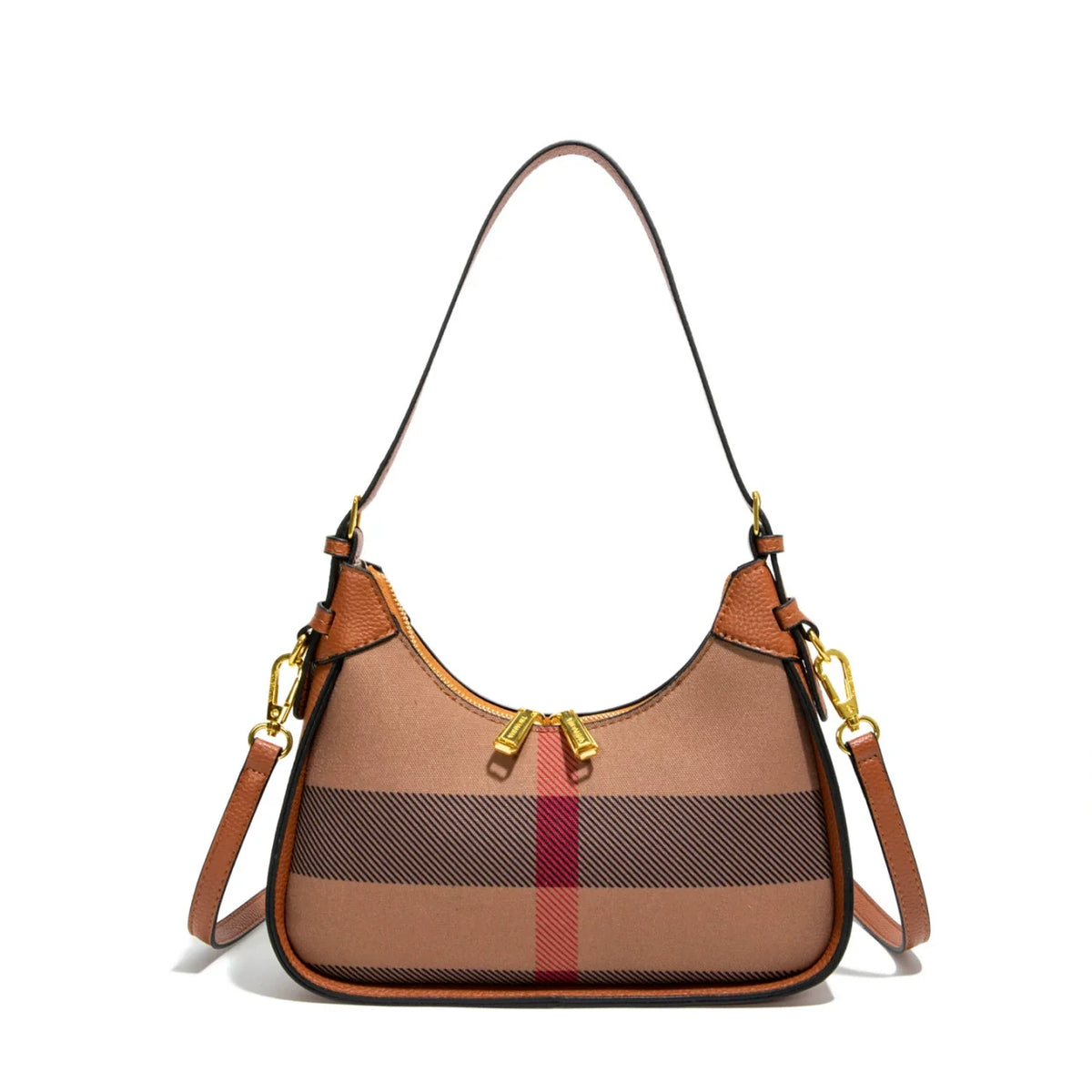 Bolsa transversal xadrez para mulheres 2026. Nova coleção. Estilo nicho, bolsa de ombro de luxo leve. Moda. Bolsa de mão transversal com senso de elegância.