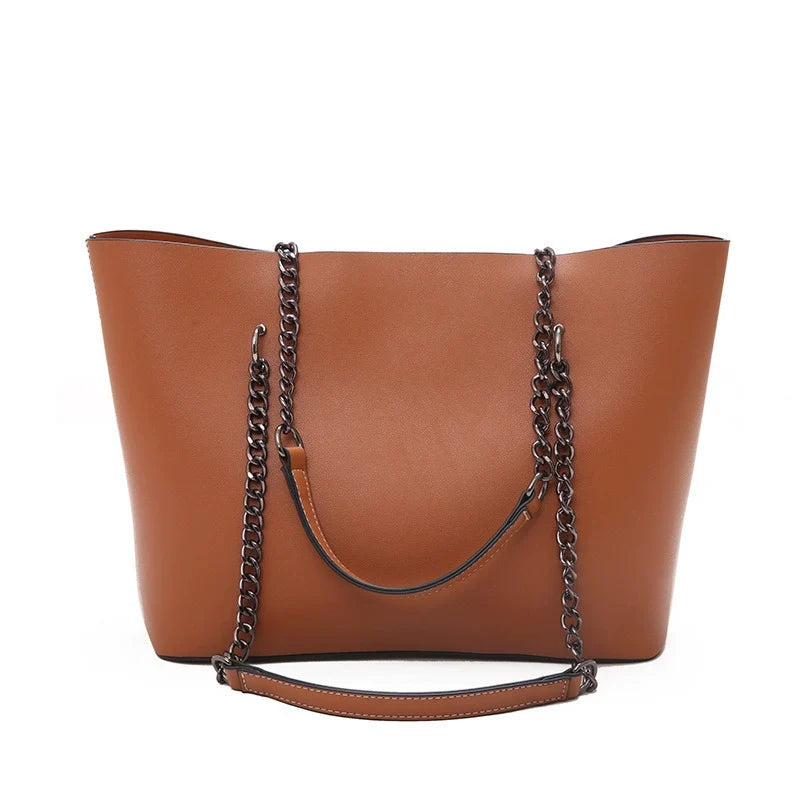 Bolsa feminina de grande capacidade - 2020 nova bolsa de ombro com corrente chique estilo coreano - bolsa versátil de moda de verão