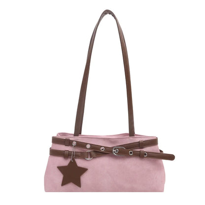 Bolsas femininas para comércio exterior transfronteiriço, nova bolsa de ombro colorida e moderna para o verão de 2026, bolsa de ombro versátil e de nicho, bolsa de mão.