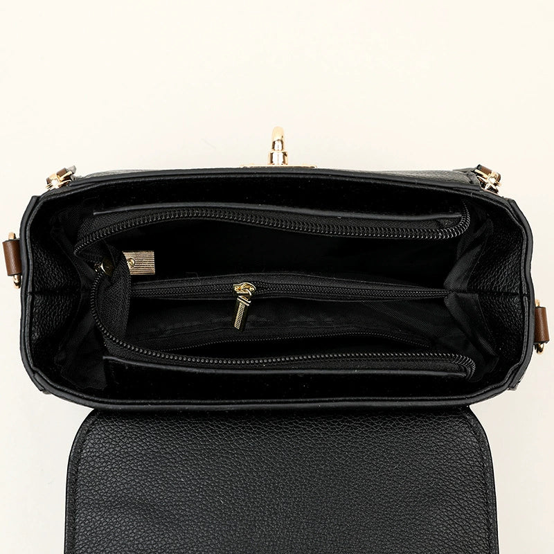 Bolsa transversal feminina de fornecimento direto transfronteiriço, nova moda 2026, bolsa retrô de ombro, bolsa quadrada pequena simples e versátil