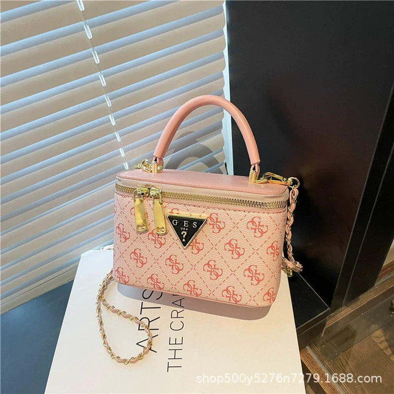 Bolsa Quadrada com Corrente Versátil da Moda Feminina Mais Vendida - Transfronteiriça 2026 de Alta Qualidade para Ombro, Transversal e de Mão para Mulheres.